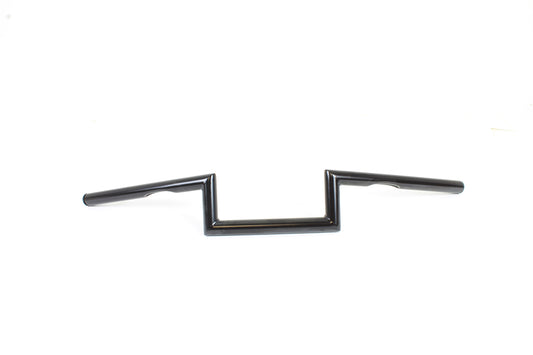 HARLEY 4 inch Z Handlebar with Indents Black fits 1982-1984 FL,   1982-1984 FX,   1982-UP XL,   1986-2017 FXST,   1984-2017 FLST,   1982-1994 FXR,
