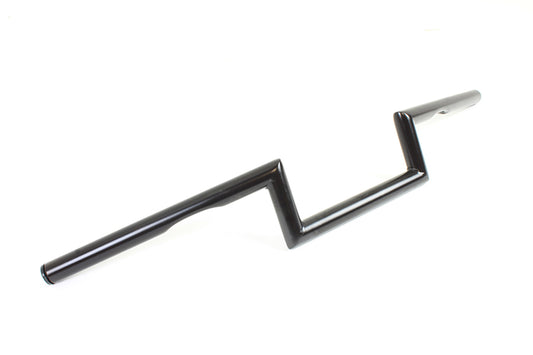 HARLEY 4 inch Z Handlebar with Indents Black fits 1982-1984 FL,   1982-1984 FX,   1982-UP XL,   1986-2017 FXST,   1984-2017 FLST,   1982-1994 FXR,