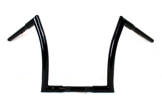 HARLEY 14 inch Z Handlebar without Indents Black fits 1984-2017 FXST,  1986-2017 FLST,