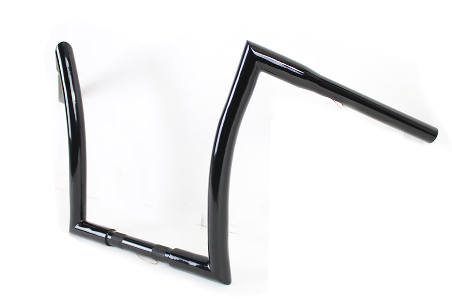 HARLEY 14 inch Z Handlebar without Indents Black Fits 1984-2017 FXST,   1986-2017 FLST,