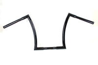 HARLEY 16 inch Z Handlebar with Indents Black fits 1984-2017 FXST,  1986-2017 FLST,