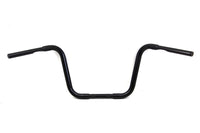 HARLEY 12 inch Buffalo Ape Hanger Handlebar with Indents Black fits 1982-1984 FL,  1982-1984 FX,  1982-UP XL,  1986-2017 FLST,  1984-2017 FXST,  1982-1994 FXR,  1982-1994 FXR,  1991-2017 FXD,  1982-2007 FLT,  1982-2007 FLT,