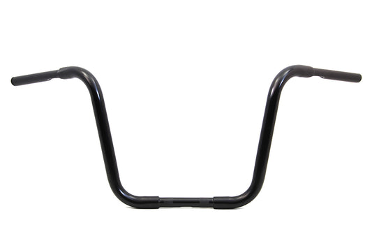 HARLEY 14 inch Buffalo Ape Hanger Handlebar with Indents Black fits 1982-1984 FL,  1982-1984 FX,  1982-UP XL,  1986-2017 FLST,  1984-2017 FXST,  1982-1994 FXR,  1982-1994 FXR,  1991-2017 FXD,  1982-2007 FLT,  1982-2007 FLT,