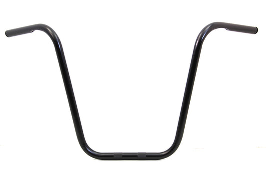 HARLEY 18 inch Ape Hanger Handlebar with Indents Black fits 1982-1984 FL,  1982-1984 FX,  1982-UP XL,  1984-2017 FXST,  1986-2017 FLST,  1982-1994 FXR,  1982-1994 FXR,  1991-2017 FXD,  1982-2007 FLT,  1987-2007 FLT,