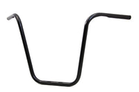 HARLEY 18 inch Ape Hanger Handlebar with Indents Black fits 1982-1984 FL,  1982-1984 FX,  1982-UP XL,  1984-2017 FXST,  1986-2017 FLST,  1982-1994 FXR,  1982-1994 FXR,  1991-2017 FXD,  1982-2007 FLT,  1987-2007 FLT,