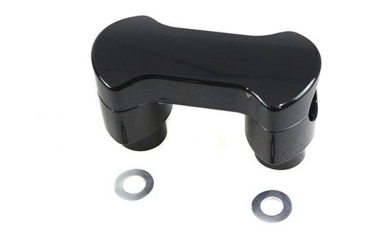HARLEY 1-1/4 inch X 2 inch Riser Kit Black Fits 2015-UP FLT,