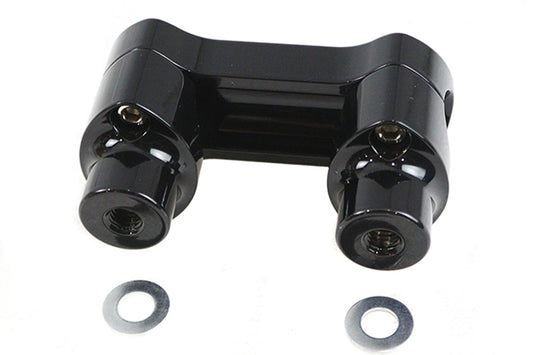 HARLEY 1-1/4 inch X 2 inch Riser Kit Black Fits 2015-UP FLT,