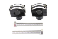 HARLEY 1 inch Handlebar Riser Set Black Fits 0-  Custom, applications