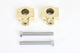 HARLEY 1 inch Handlebar Riser Set Brass fits 0-  Custom,