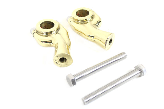 HARLEY 1 inch Smooth Pullback Riser Set Brass Sand fits 0-  Custom,