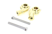 HARLEY 1 inch Smooth Pullback Riser Set Brass Sand fits 0-  Custom,