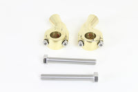 HARLEY 1 inch Smooth Pullback Riser Set Brass Sand fits 0-  Custom,