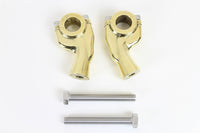 HARLEY 1 inch Retro Pullback Riser Set Brass fits 0-  Custom,