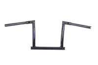 HARLEY 12 inch Gloss Black ChiZeled Z-Bar Handlebar with Indents fits 2015-UP FLTR,