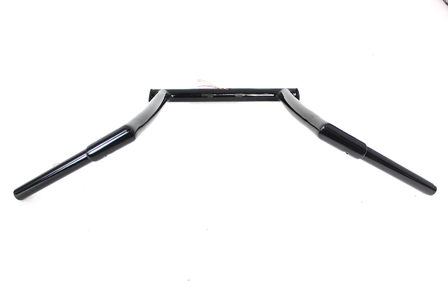 HARLEY 14 inch Black ChiZeled Z-Bar Handlebar with Indents fits 2015-UP FLTR,