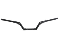 HARLEY AEE V-Bar 1-1/4 inch Handlebar Black Fits 2000-2017 FLST, except FLSTS 2000-2017 FXST, except