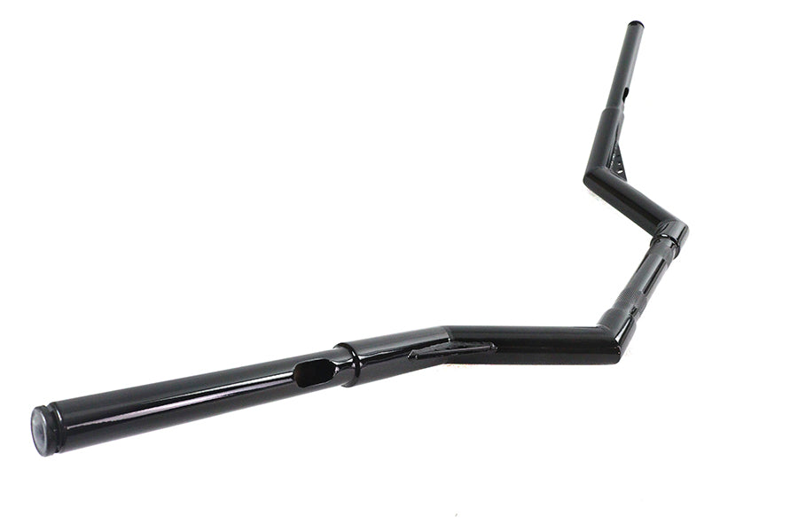 HARLEY AEE V-Bar 1-1/4 inch Handlebar Black Fits 2000-2017 FLST, except FLSTS 2000-2017 FXST, except