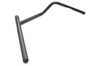 HARLEY 6 Zoll Medium Buckhorn Lenker mit Einkerbungen Schwarz Passend für 1982-1984 FL, 1982-1984 FX, 1982