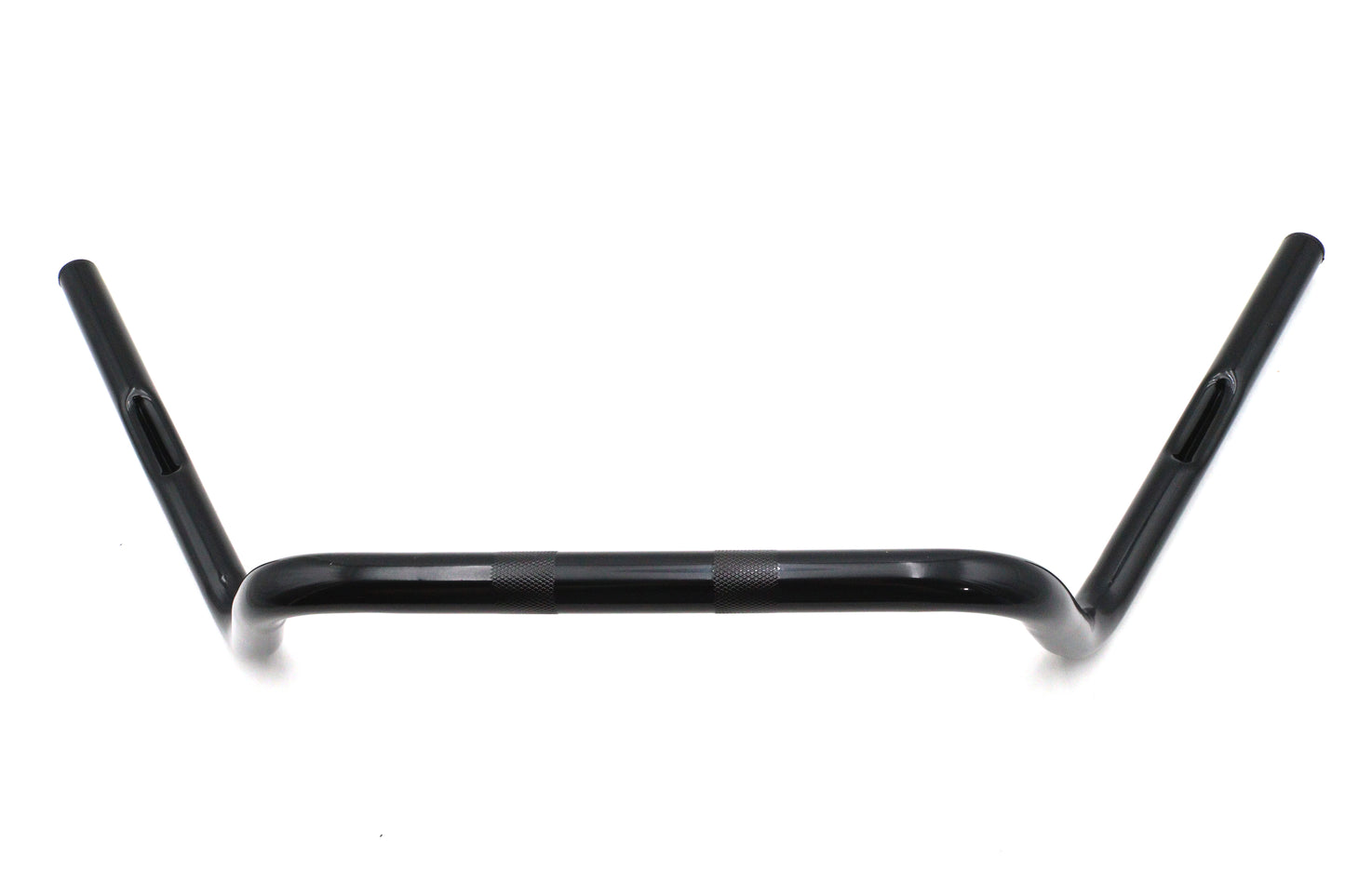HARLEY 6 Zoll Medium Buckhorn Lenker mit Einkerbungen Schwarz Passend für 1982-1984 FL, 1982-1984 FX, 1982
