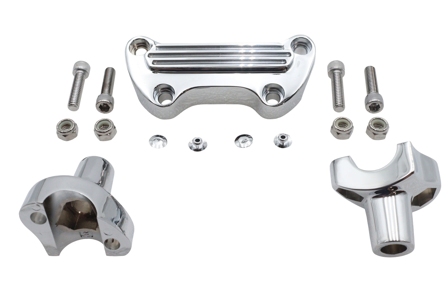 HARLEY 1-1/2 inch Post Riser Kit Chrome Fits 1977-1984 FX,   1984-1994 FXR,   1977-UP XL,