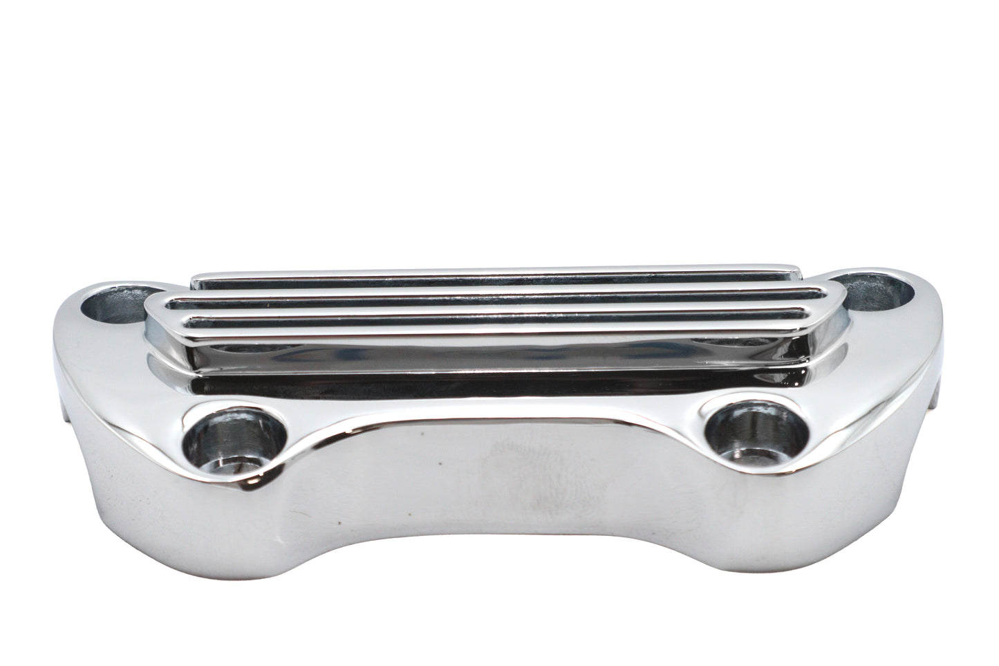 HARLEY Finned Riser Top Clamp Chrome Fits 1973-1984 FX,   1982-1994 FXR,   1982-1994 FXR,   1984-UP
