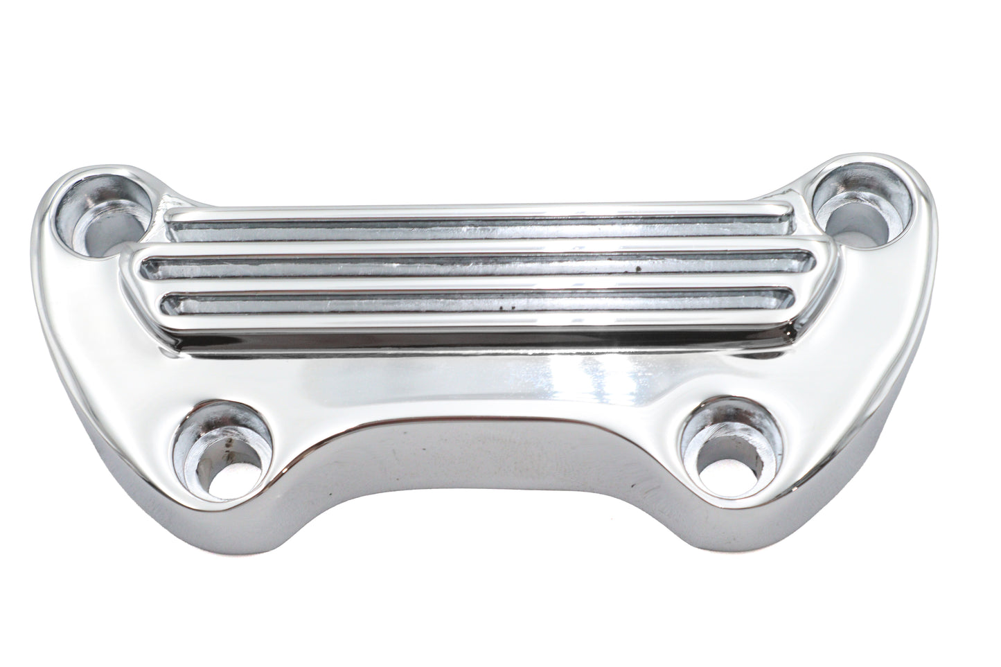 HARLEY Finned Riser Top Clamp Chrome Fits 1973-1984 FX,   1982-1994 FXR,   1982-1994 FXR,   1984-UP