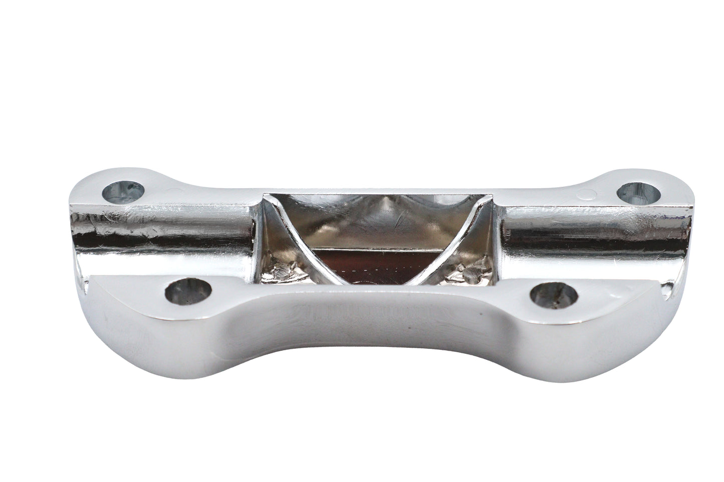 HARLEY Finned Riser Top Clamp Chrome Fits 1973-1984 FX,   1982-1994 FXR,   1982-1994 FXR,   1984-UP
