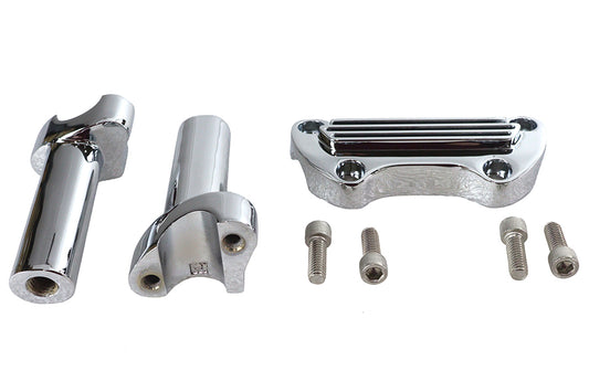 HARLEY 4-1/2 inch Post Riser Kit Chrome Fits 1980-1984 FX,   1984-2006 FXST,