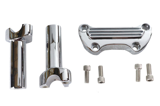 HARLEY 4-1/2 inch Post Riser Kit Chrome Fits 1980-1984 FX,   1984-2006 FXST,