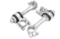 HARLEY Replica 4-1/4 inch Flanders Chrome Riser Set Fits 0-  Custom, application for 1 handlebars"