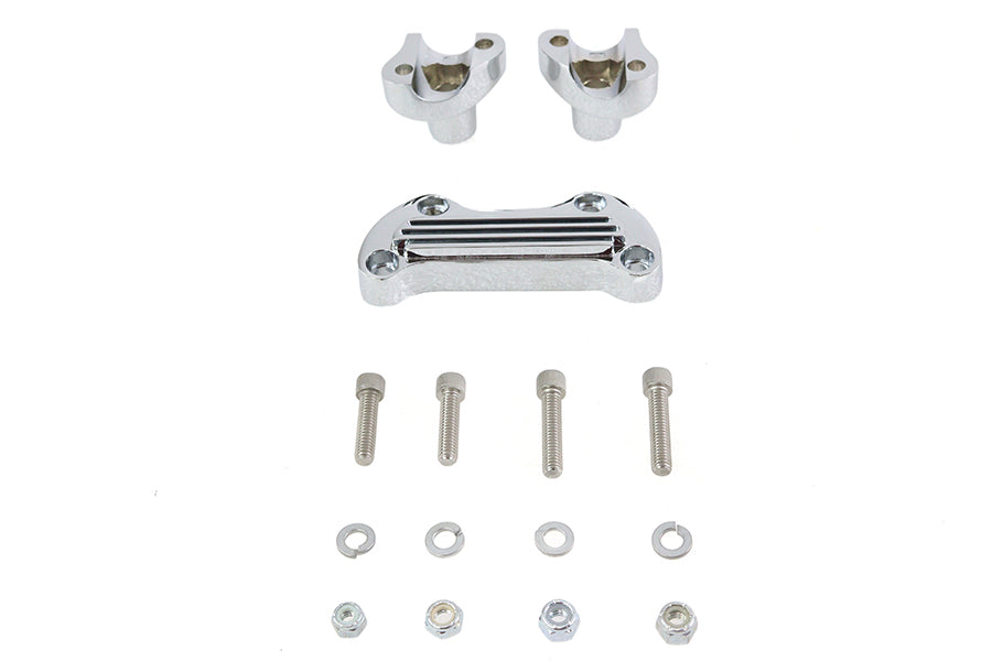 HARLEY 1-1/8 inch Riser Set Chrome fits 1977-1984 FX,   1984-1994 FXR,   1977-UP XL,
