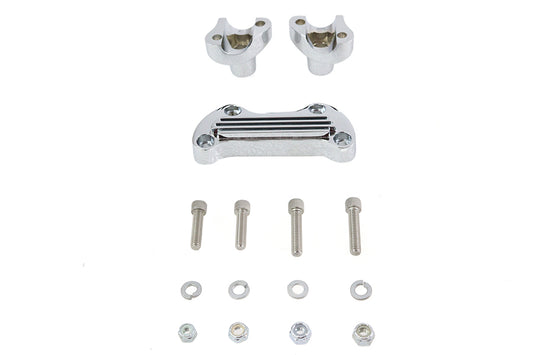 HARLEY 1-1/8 inch Riser Set Chrome fits 1977-1984 FX,   1984-1994 FXR,   1977-UP XL,