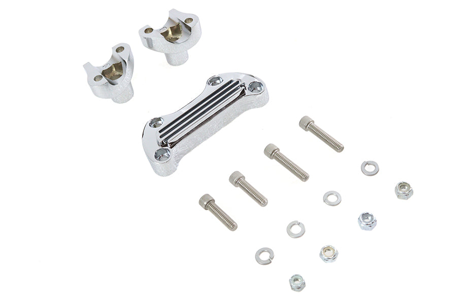 HARLEY 1-1/8 inch Riser Set Chrome fits 1977-1984 FX,   1984-1994 FXR,   1977-UP XL,