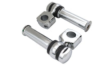 HARLEY 4-1/4 inch Offset Dog Bone Riser Set Chrome Fits 0-  Custom, application for 1 handlebars"