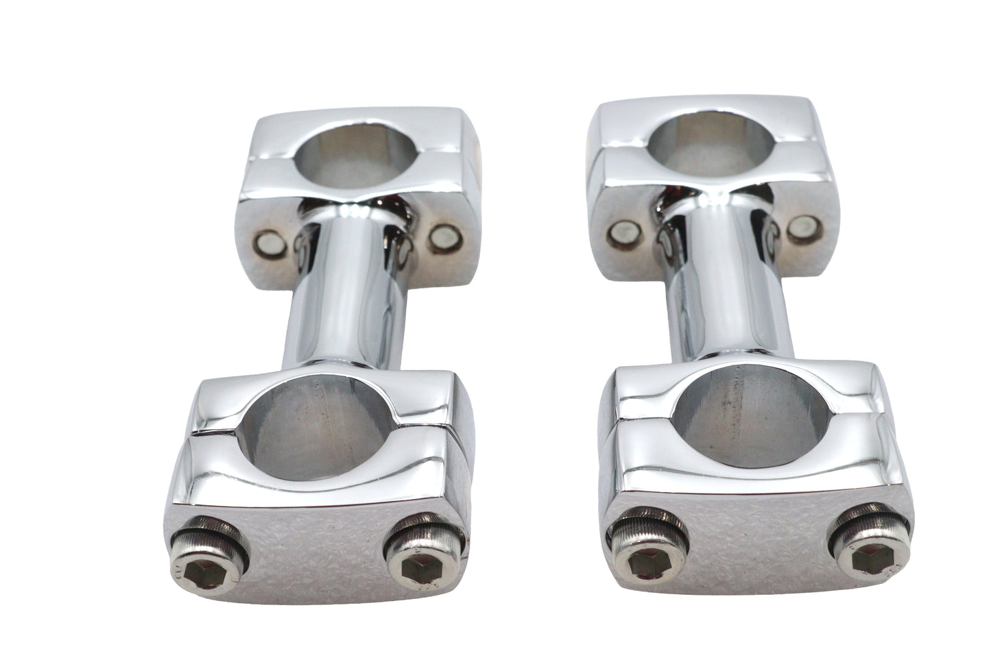 HARLEY 3 inch Dog Bone Riser Set Chrome Fits 0-  Custom, application