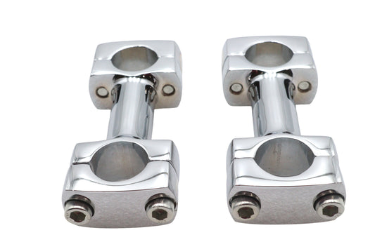 HARLEY 3 inch Dog Bone Riser Set Chrome Fits 0-  Custom, application