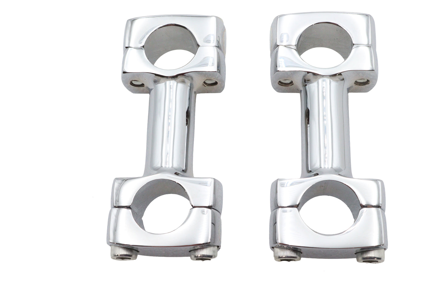 HARLEY 3 inch Dog Bone Riser Set Chrome Fits 0-  Custom, application