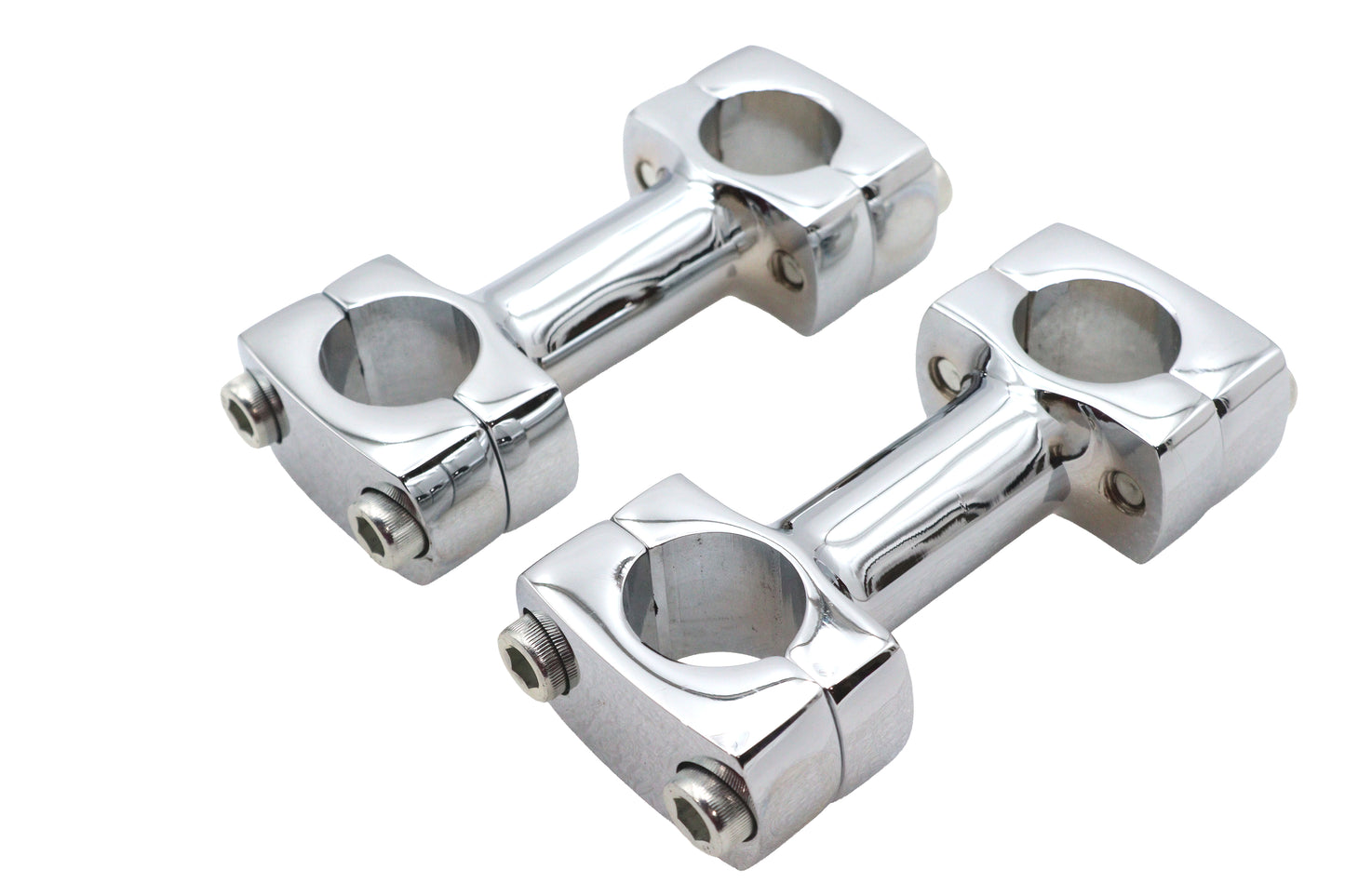 HARLEY 3 inch Dog Bone Riser Set Chrome Fits 0-  Custom, application