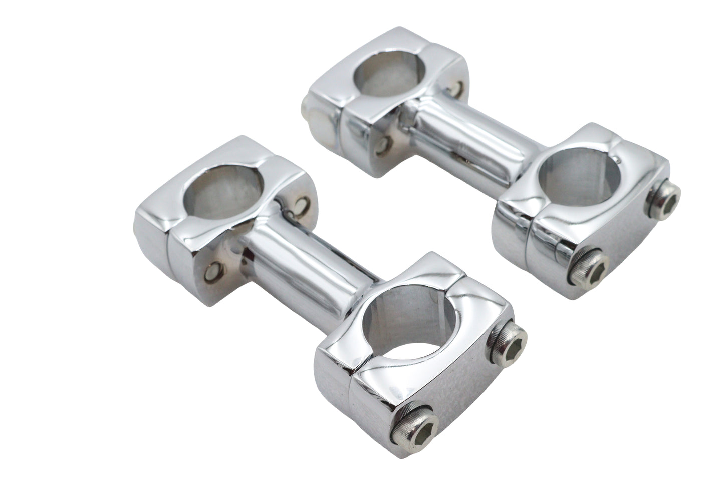 HARLEY 3 inch Dog Bone Riser Set Chrome Fits 0-  Custom, application