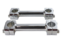 HARLEY 5 inch Dog Bone Riser Set Chrome Fits 0-  Custom, application