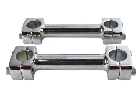 HARLEY 5 inch Dog Bone Riser Set Chrome Fits 0-  Custom, application