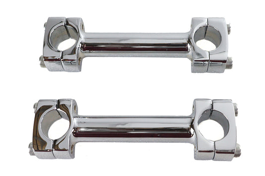 HARLEY 5 inch Dog Bone Riser Set Chrome Fits 0-  Custom, application