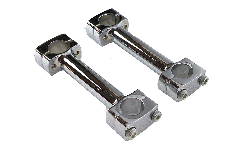 HARLEY 5 inch Dog Bone Riser Set Chrome Fits 0-  Custom, application