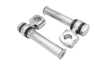 HARLEY 5-1/4 inch Offset Dog Bone Riser Set Chrome Fits 0-  Custom, application