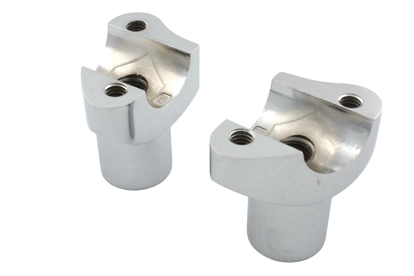 HARLEY 2-1/8 inch Buffalo Riser Set Chrome Fits 0-  Custom, application
