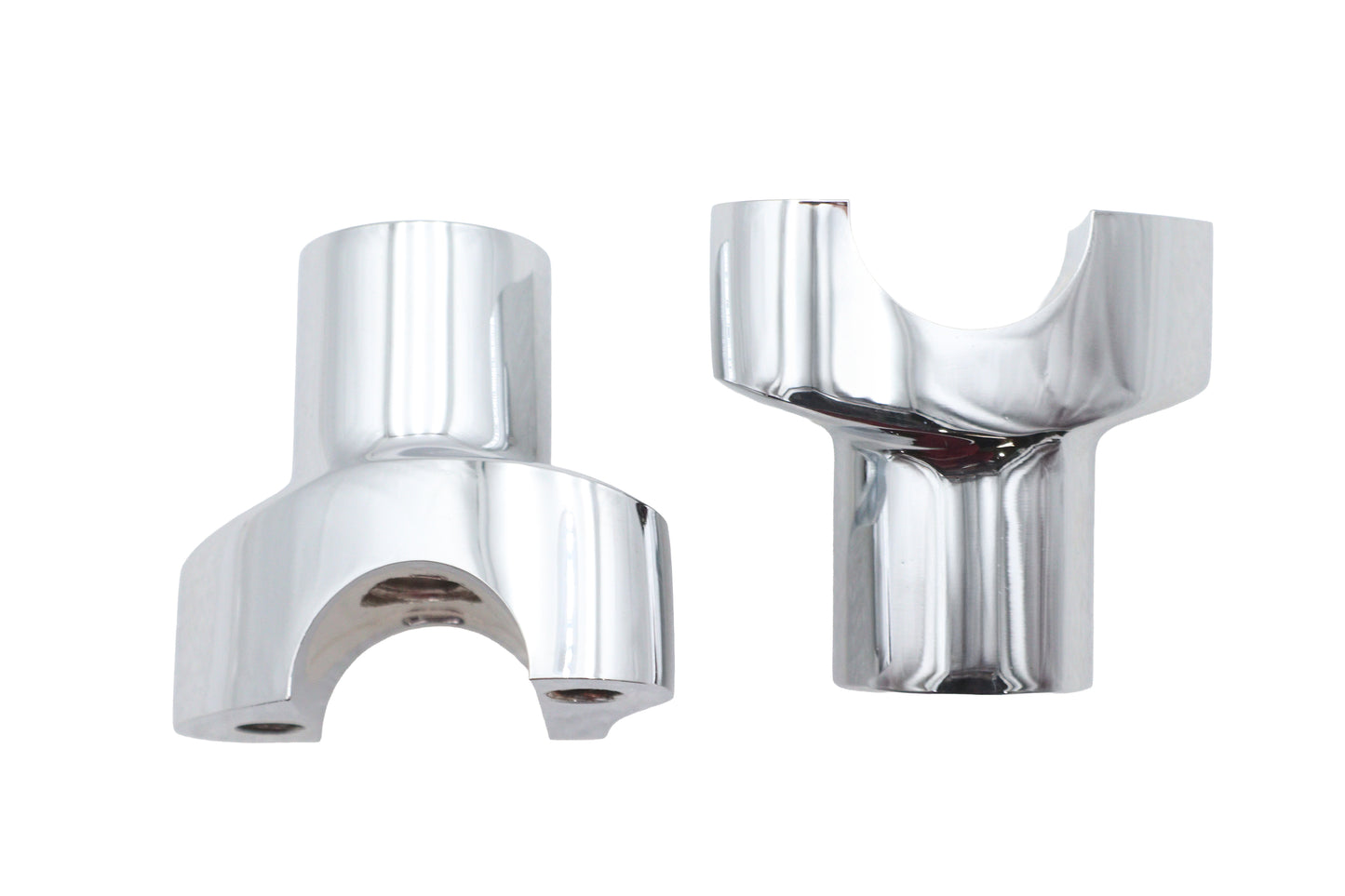 HARLEY 2-1/8 inch Buffalo Riser Set Chrome Fits 0-  Custom, application