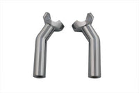 HARLEY 5-1/2 inch Pullback Riser Set Chrome Fits 0-  Custom, application
