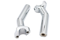 HARLEY 5-1/2 inch Pullback Riser Set Chrome Fits 0-  Custom, application