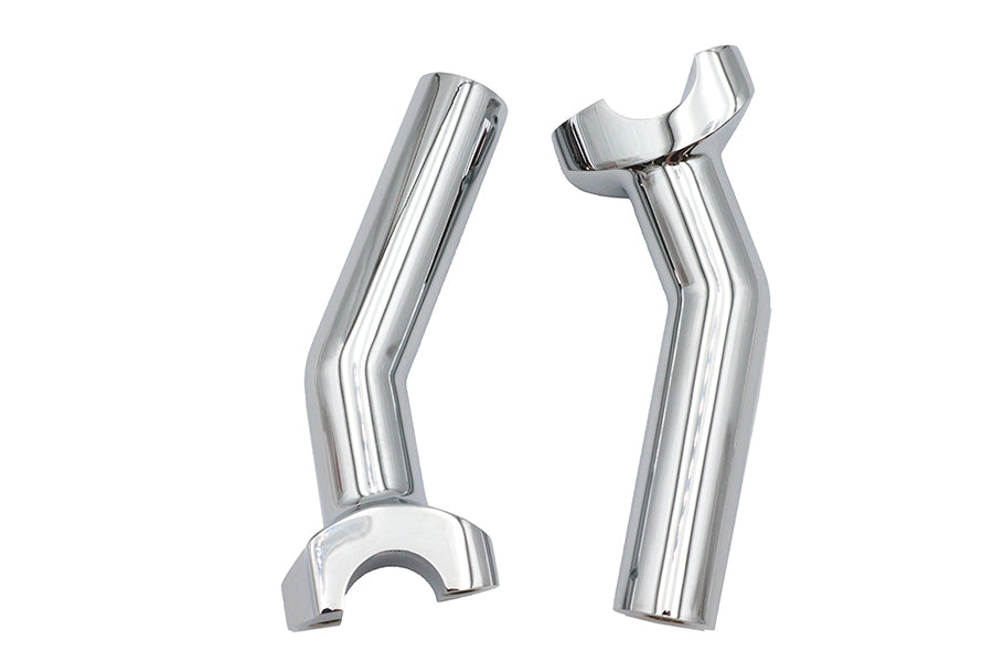 HARLEY 5-1/2 inch Pullback Riser Set Chrome Fits 0-  Custom, application