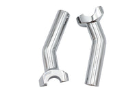 HARLEY 5-1/2 inch Pullback Riser Set Chrome Fits 0-  Custom, application